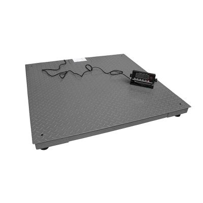 Plattform våg kapacitet 3000 kg / gradering 500g med LCD display och plattform 1200x1200 mm